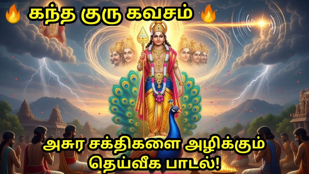 🔥 Kanda Guru Kavasam – Powerful Murugan Protection Chant | கந்த குரு கவசம் பாடல் 🔱