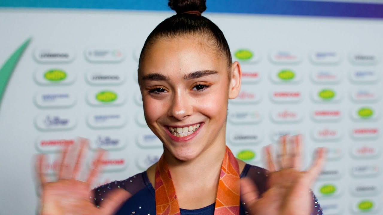 Jessica Gadirova (GBR) - Floor Exercise Final - Interview - 2022 World Championships