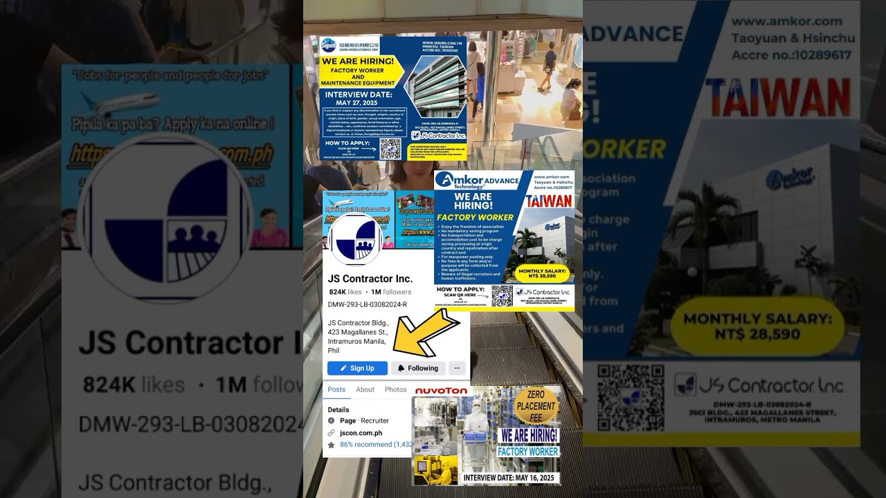 visit fb page nila JS contractor inc online application sila.😊at don ka lang sa link nila.