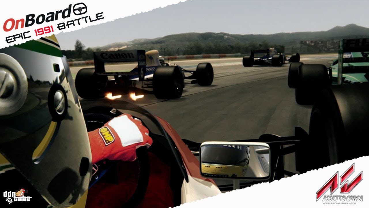 Assetto Corsa Mixed Reality Ayrton Senna Vs Nigel Mansell 1991 Battle