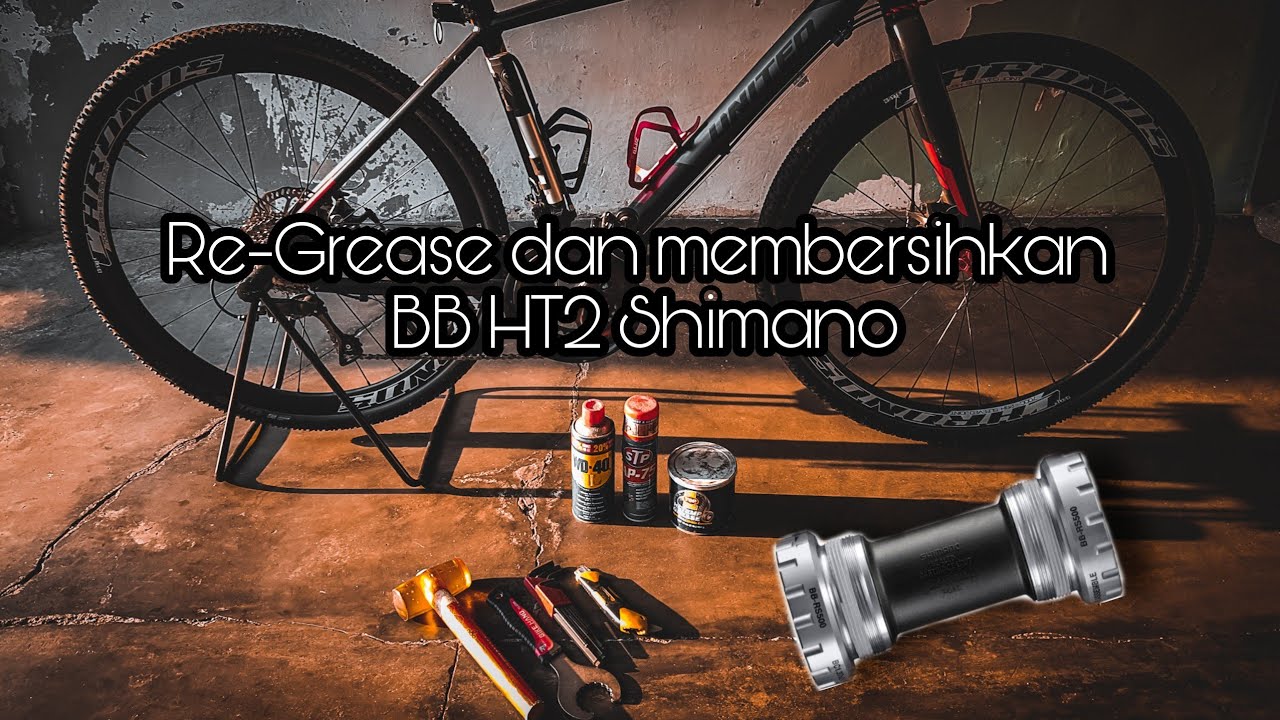 Bongkar dan membersihkan BB Hollowtech 2 Shimano