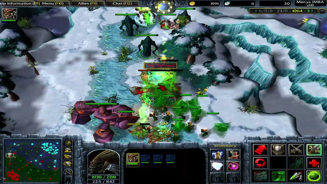 Dota Imba Mimya AI: Lesale, the Deathbringer + Bonus skill: Mirror Images | Dota Snow Theme