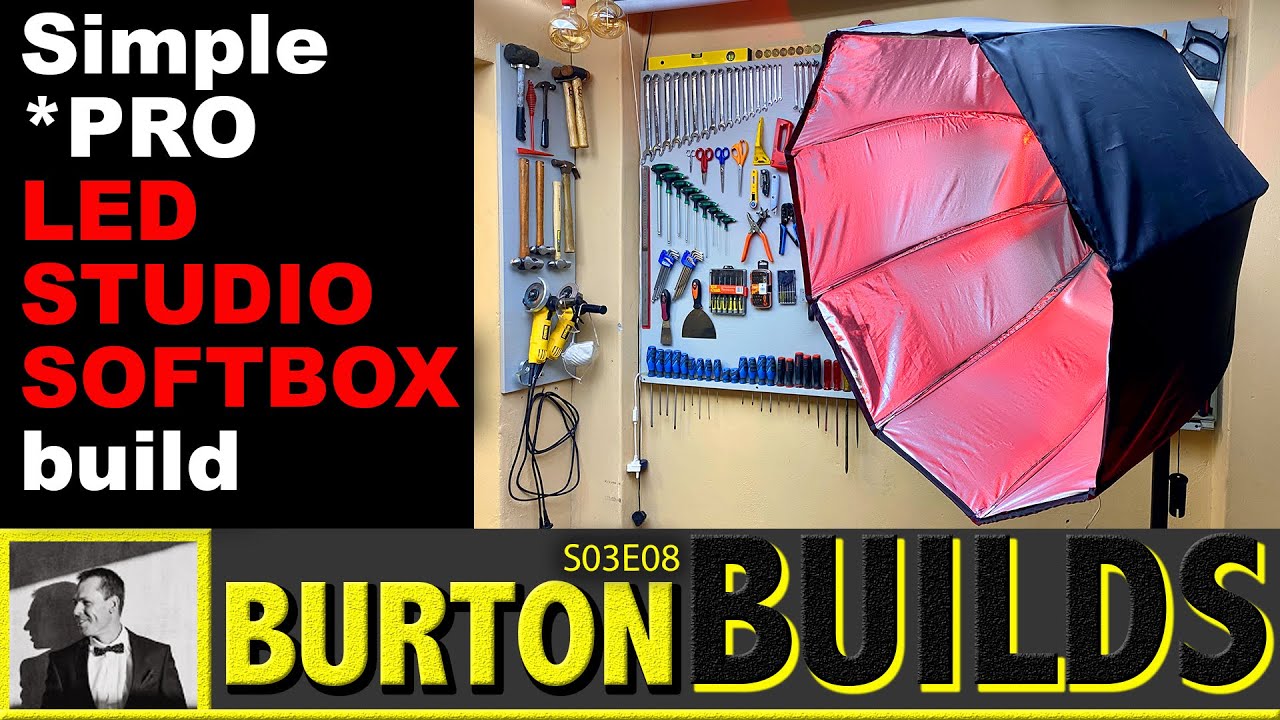 Самодельный светодиодный параболический софтбокс Pro за 30 долларов — Burton Builds [4K]