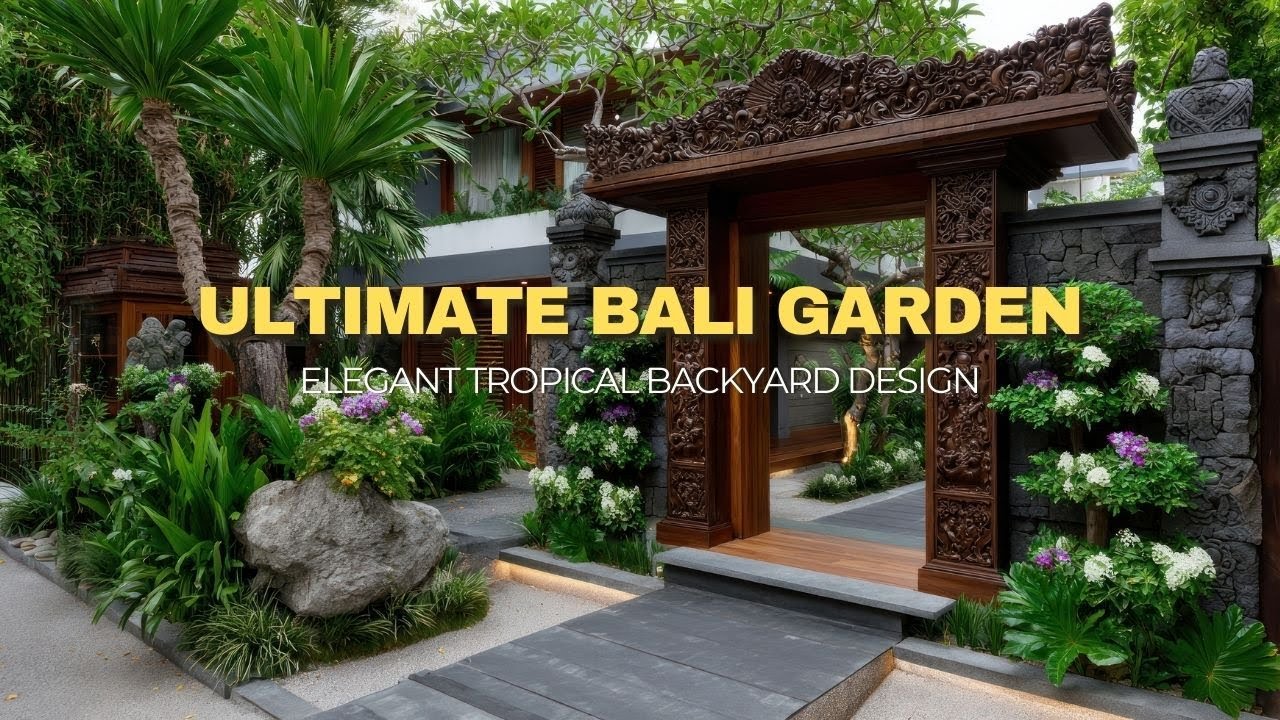 Balinese Resort-Style Backyard Ideas | Luxury Tropical Garden Design for Modern Homes