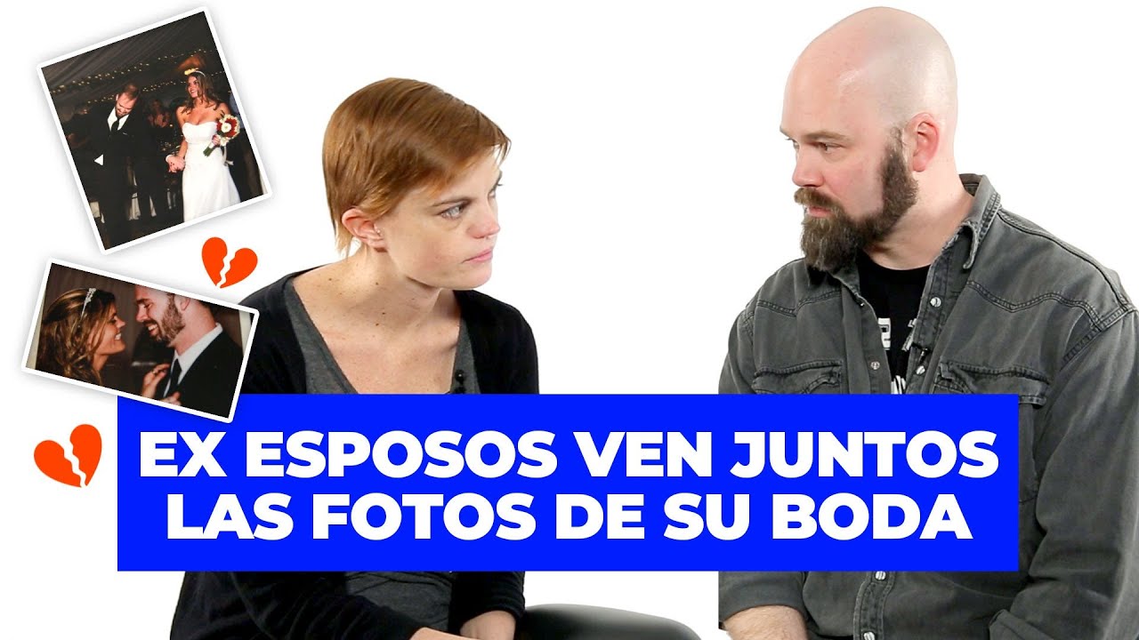 Ex esposos ven juntos las fotos de su boda