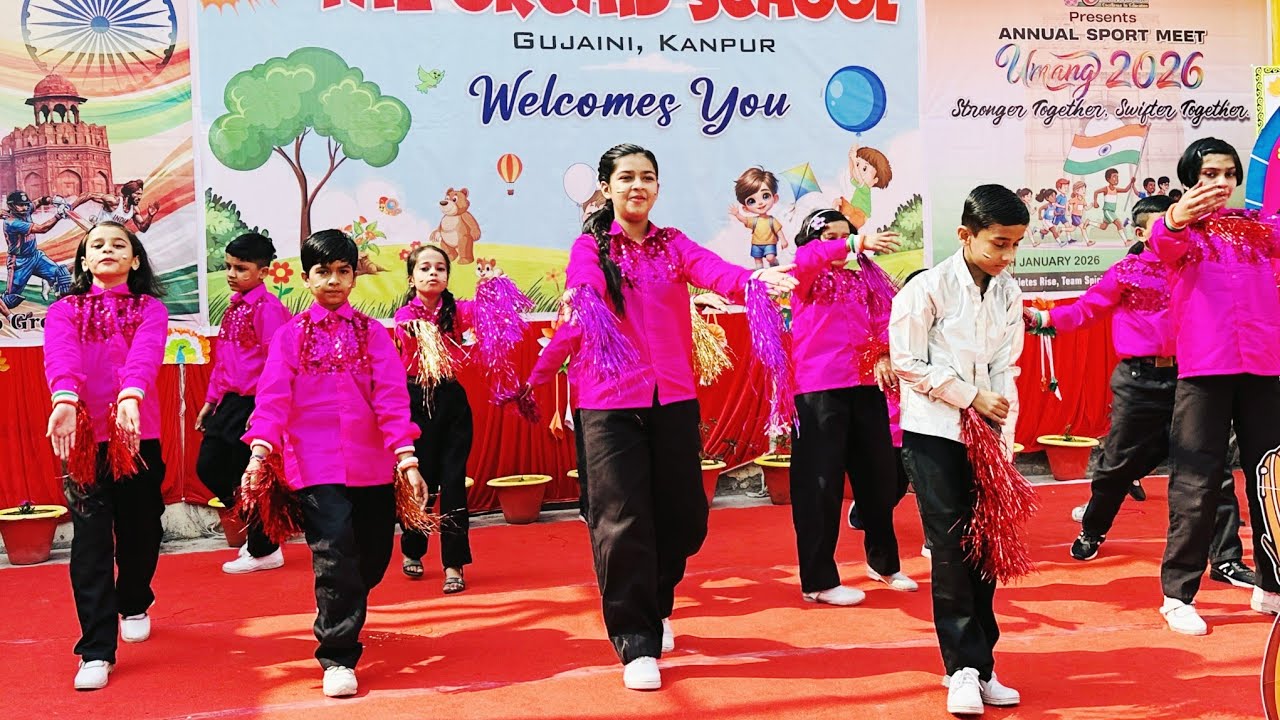 The Orchid School’s Stunning Dance at UMANG 2025 | Annual Sports Meet Kanpur