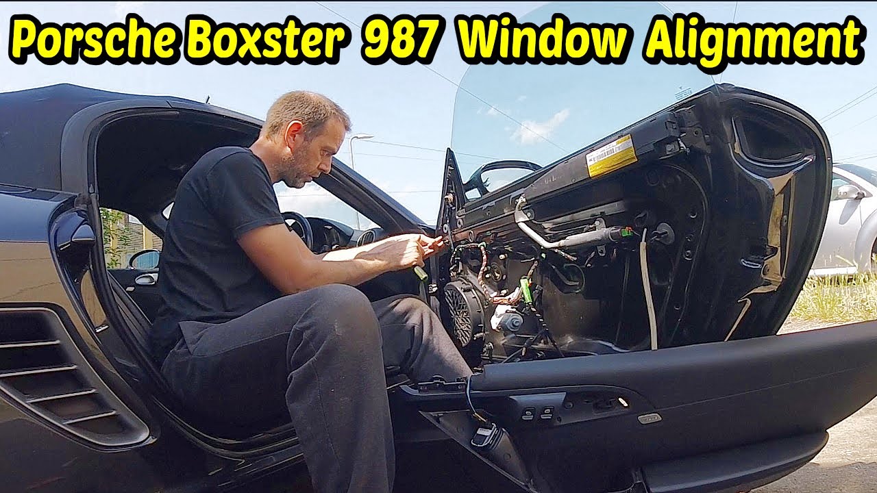 Регулировка и выравнивание окон Porsche Boxster / Cayman 987