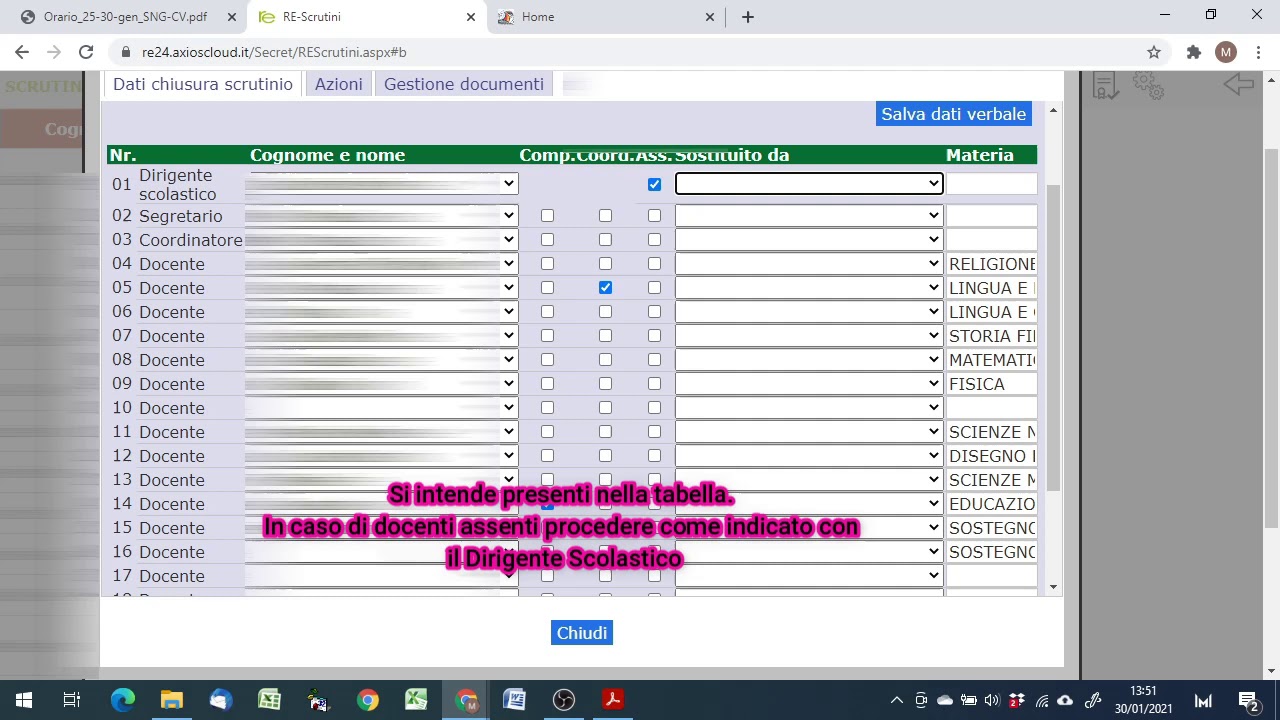 Tutorial Scrutini per Coordinatori 1 Quadrimestre