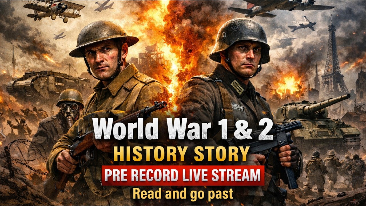 World War 1 & World War 2 information live - Bipin Creative World  Live Stream @BipinCreativeWorld