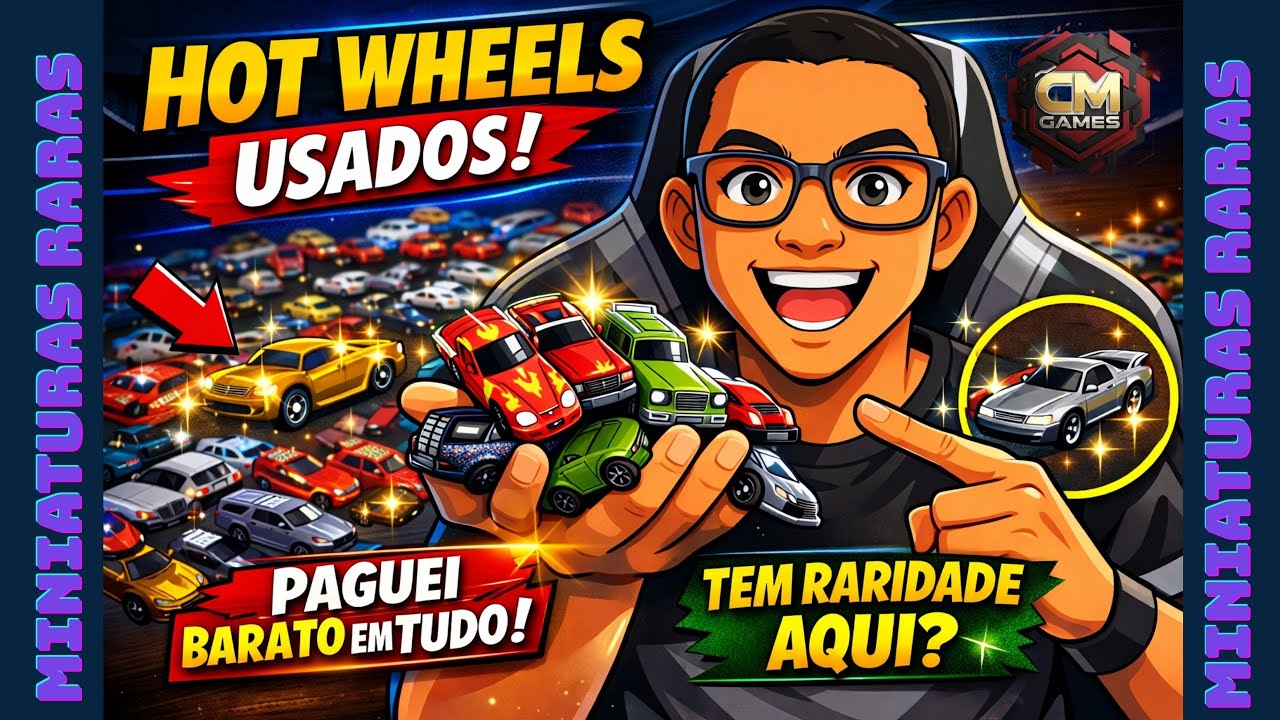GARIMPEI HOT WHEELS USADOS E ACHEI VERDADEIROS TESOUROS! 😱🏎️