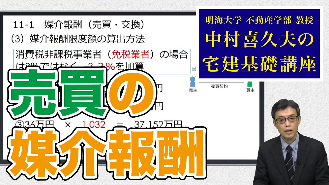 視るだけでわかる！　宅建基礎講座【宅建業法】 11．報酬（１）〜（３）