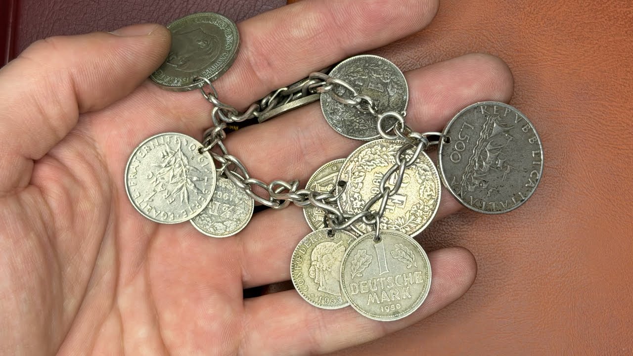 Купил в секонд хенд! Я в шоке сколько много серебра на браслете из пакета винтажной неизвестности.