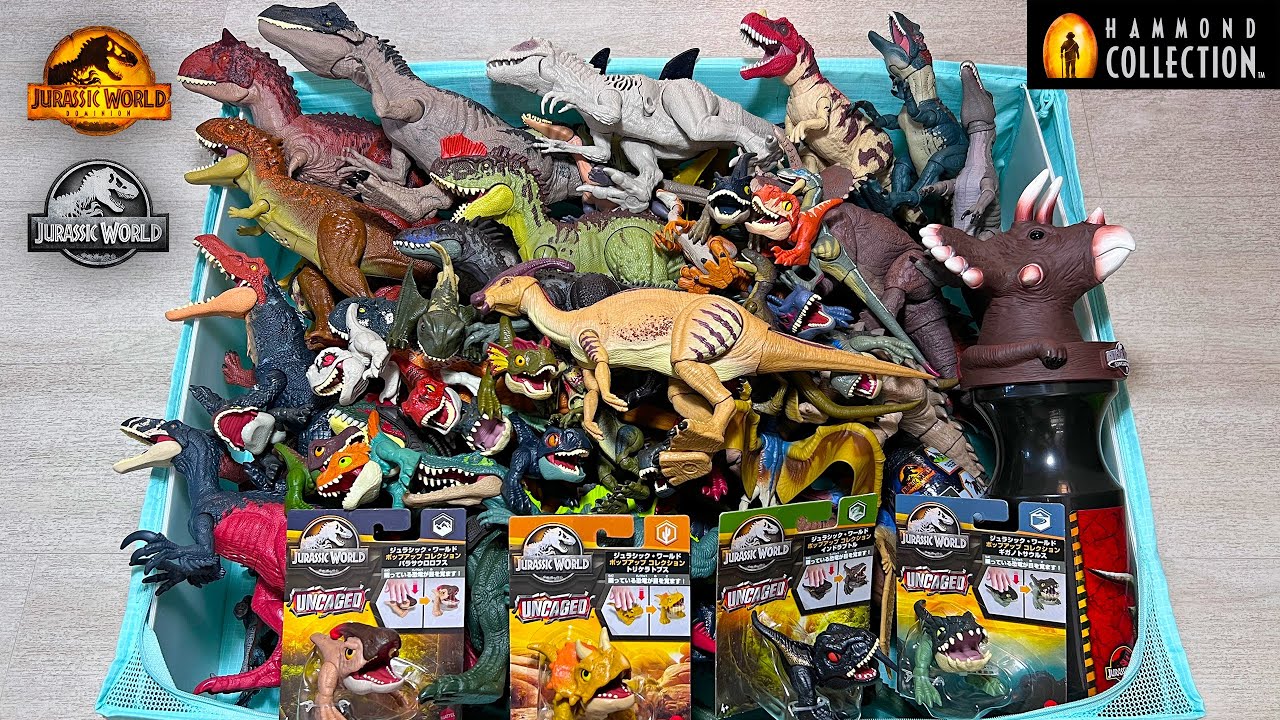 Colossal Box of Jurassic World Dominion Dinosaurs Toys! Giganotosaurus, Atrociraptor, Indoraptor