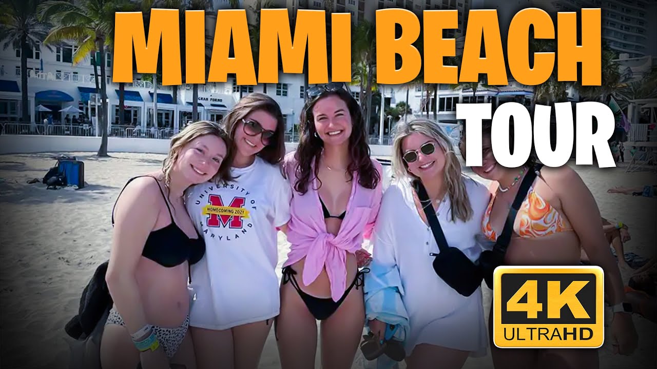 4k walk south beach miami florida | Walking Tour | Top 10 Things to Do in South Beach Miami