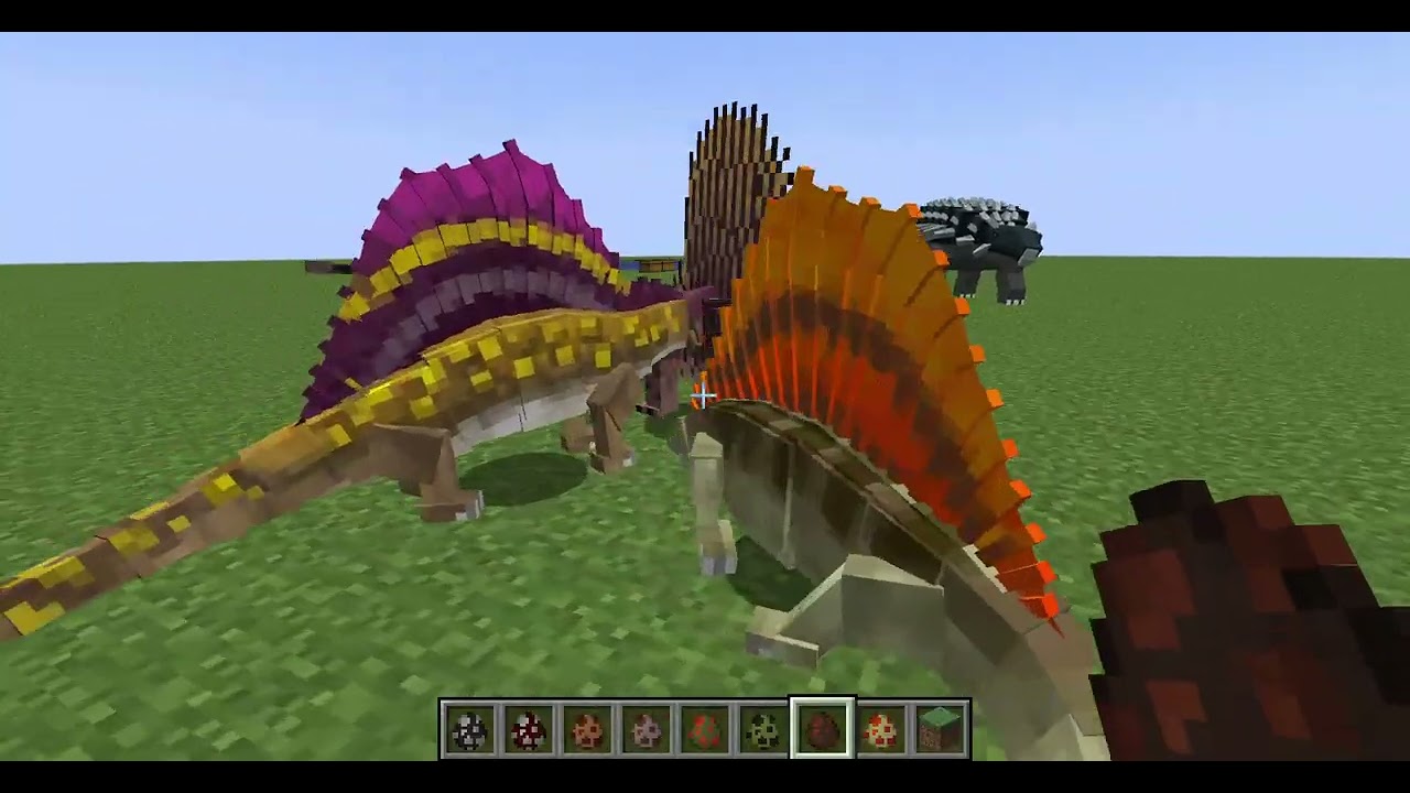 Comparing creatures from the two mods: Jurassic Reborn and Fossils and Archeology. (Part 1)