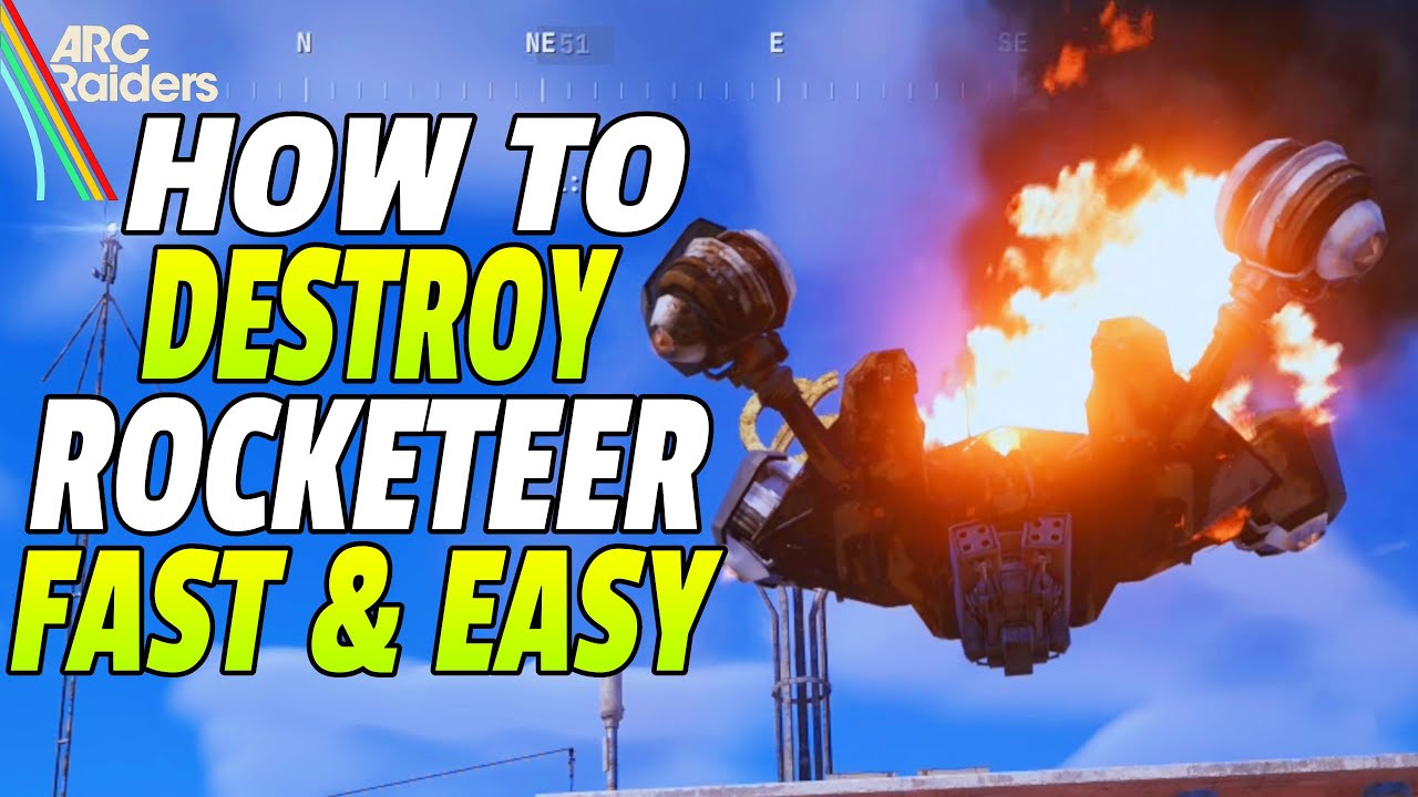 Arc Raiders - HOW TO KILL ROCKETEERS VERY FAST & EASY!