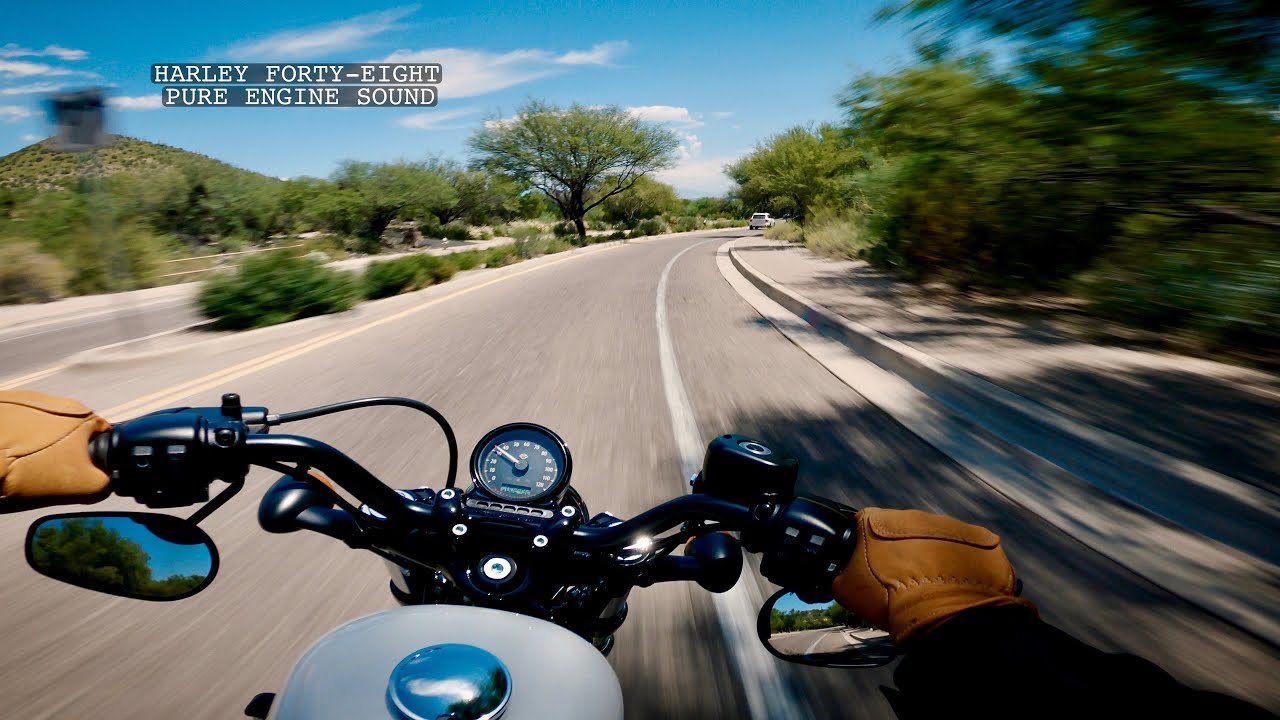 Harley Davidson Forty-Eight 48 Pure Engine Sound