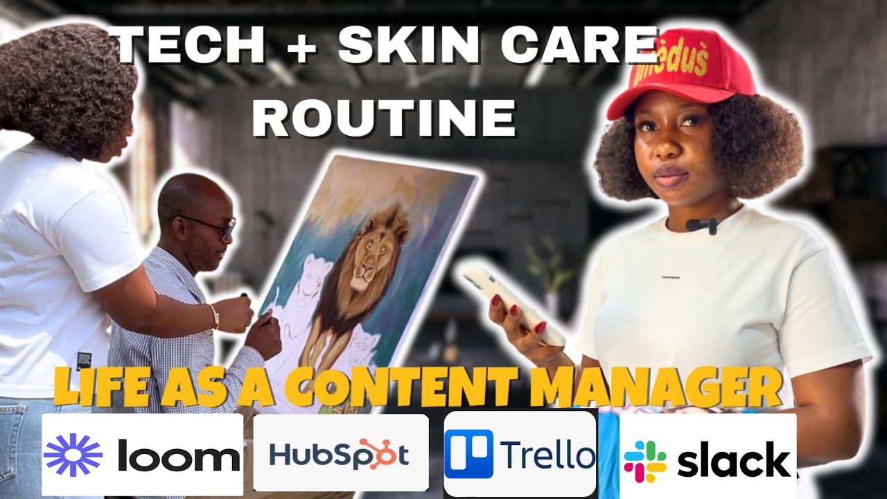 TECH💻SKINCARE-ROUTINE🧴LIFE AS A CONTENT MANAGER📷💵=🖤