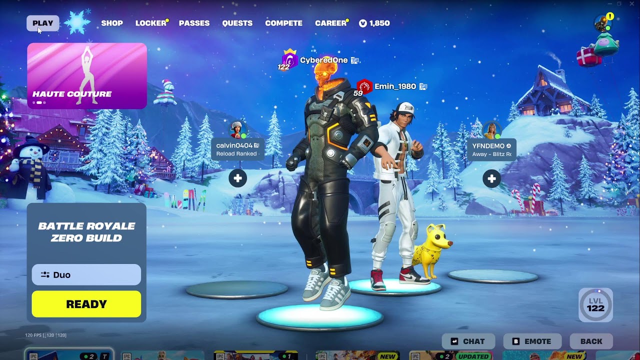 FN C7S1W3 XMAS Grind IShowSpeed Skin Felinos OG BR Reload Blitz #fortnite #gaming #games #game