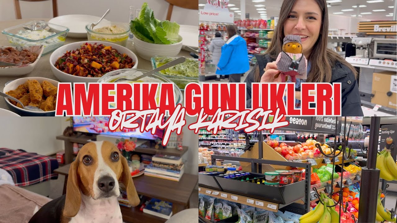 Amerika Günlükleri | Arkadaşlarımızla Şükran Günü Yemeği, Target Yılbaşı Gezintisi, Sohbet Vlog