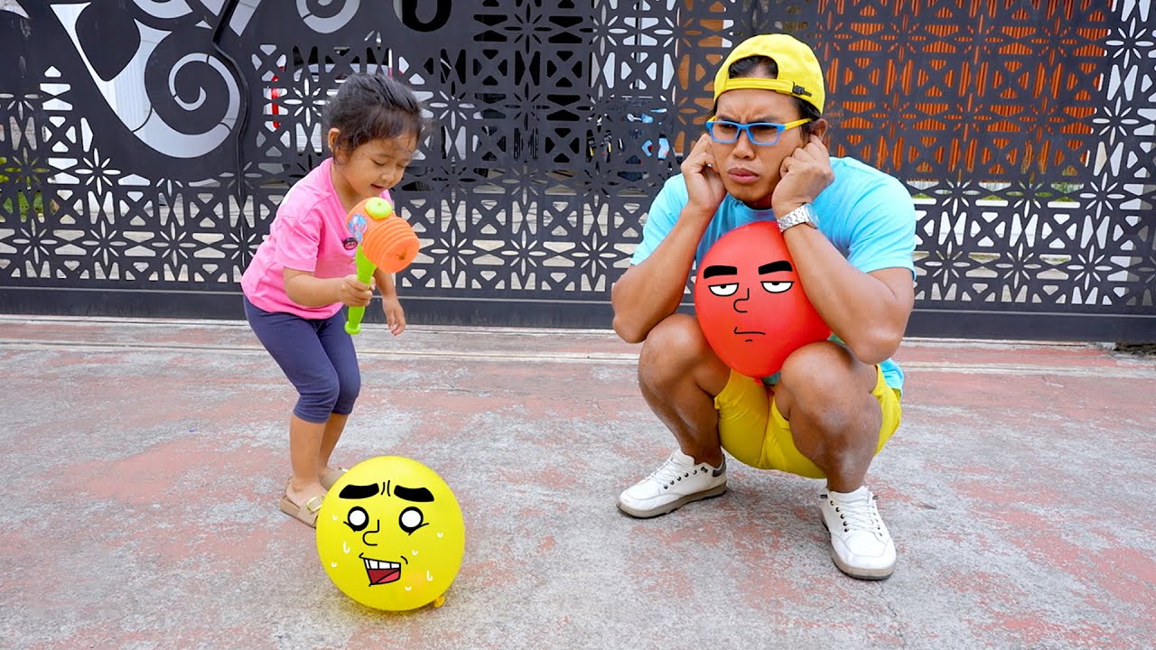 Aracelli Bermain Pecah Balon Sama Cobil
