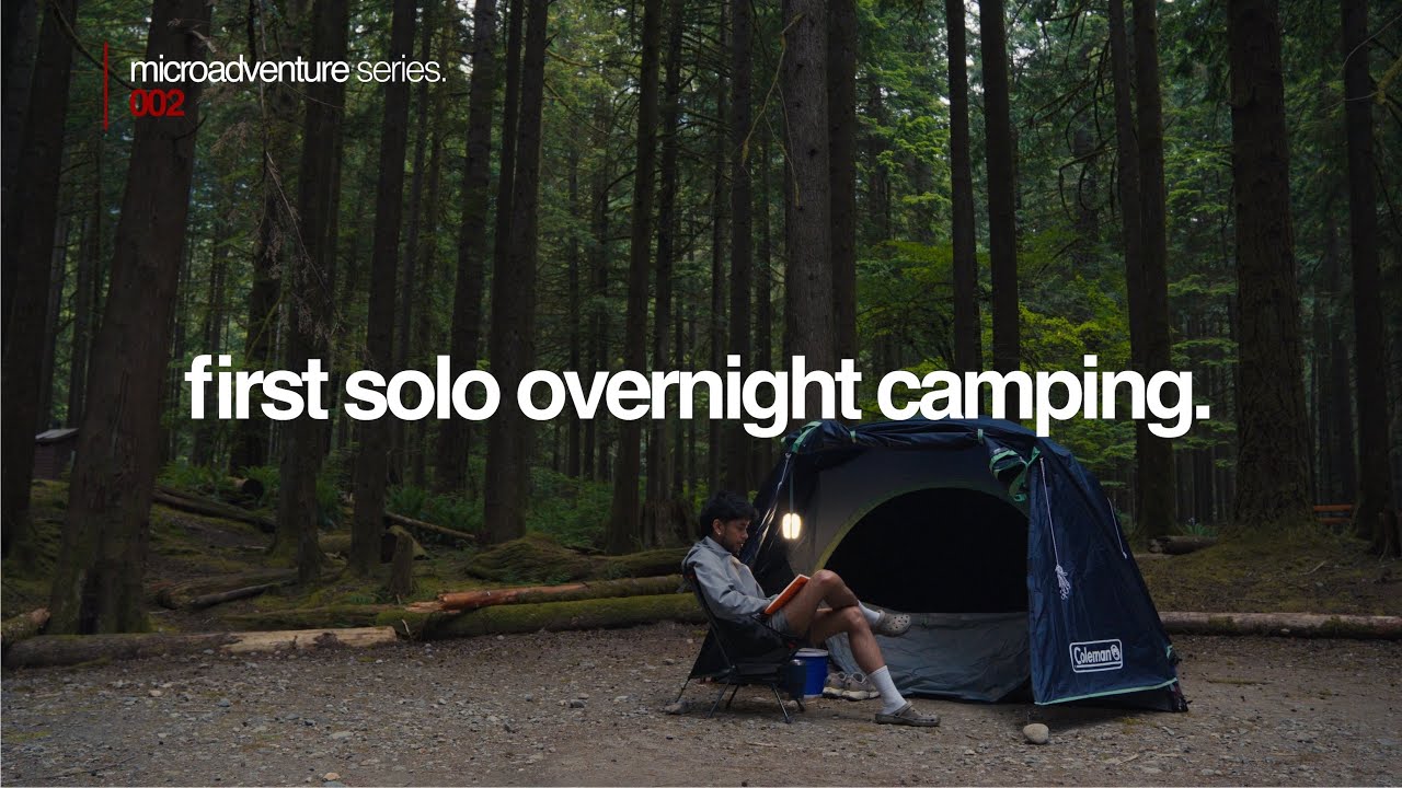 first solo overnight camping - Sony FX30 & iPhone 16 Pro Max Cinematic Vlog