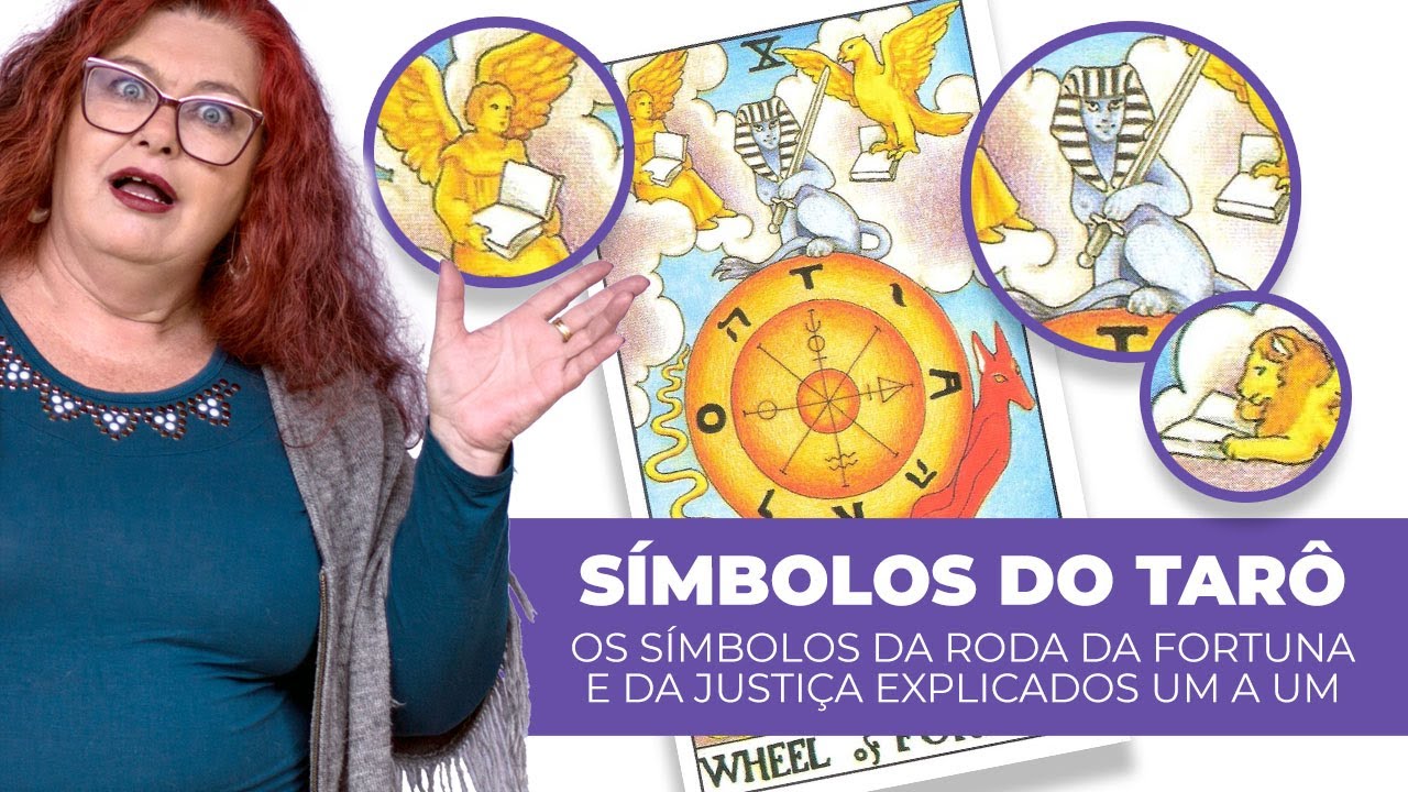 SÍMBOLOS DO TARÔ - OS SÍMBOLOS DA RODA DA FORTUNA E DA JUSTIÇA EXPLICADOS UM A UM