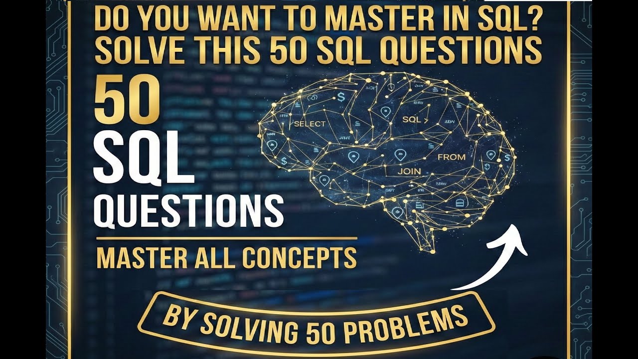50 SQL questions and answers | Important SQL question Part -1 | To cover all the question|SQL Basics