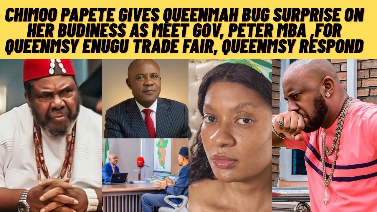 The moment pAPete meets gov. Peter mba 4 QUEENMAY Enugu trade fair 2durprise her, QMAY RESPONDED 