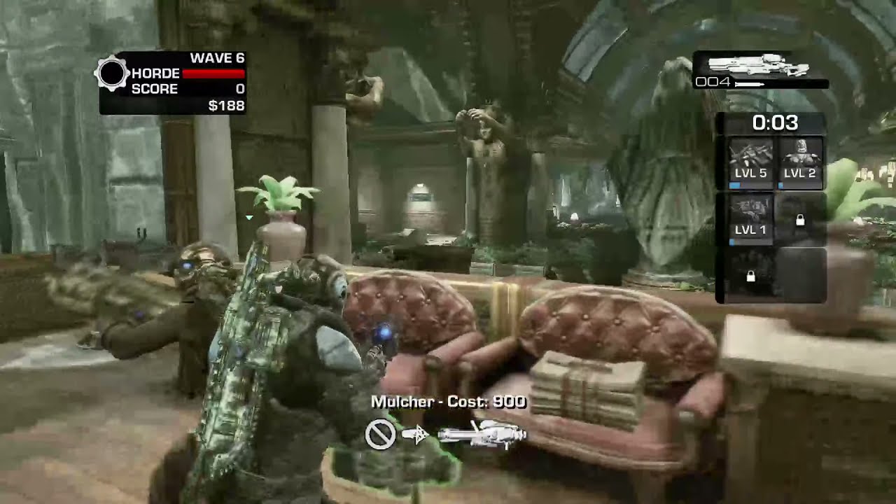 playing Gears of War 3 insane horde with the boys.