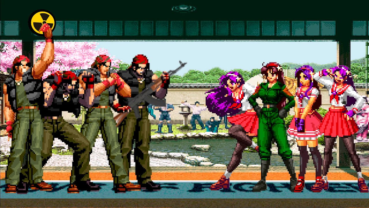 [KOF Mugen] Ralf Jones Team vs Athena Asamiya Team