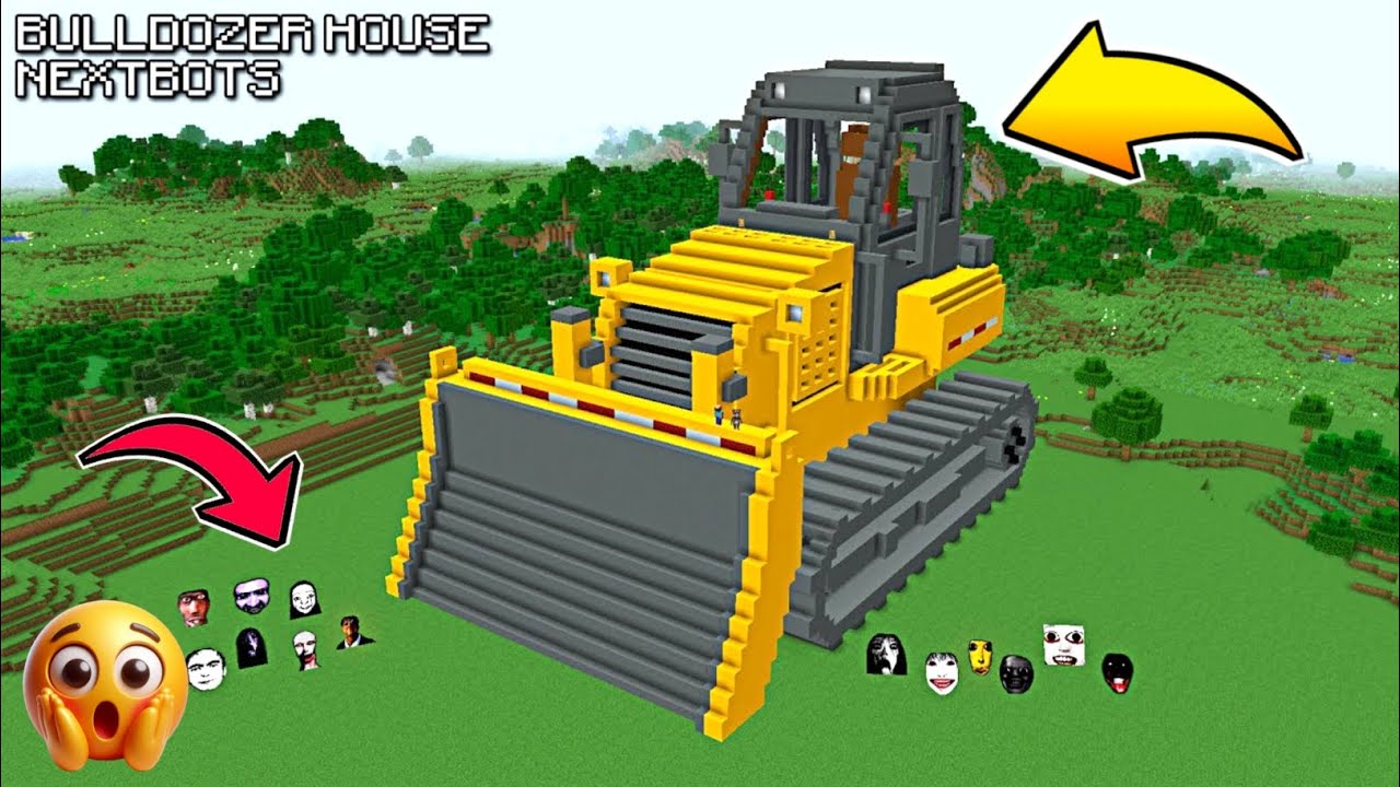 They Attacked My Bulldozer House😱Then Chicken Army Declared WAR -Minecraft Horror play - Coffin meme