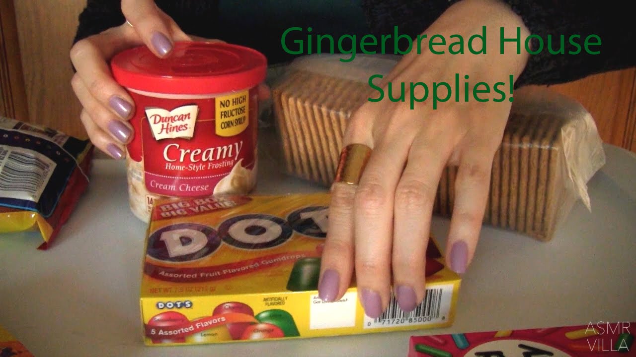 ASMR * Tapping & Scratching * Theme: Gingerbread House * Fast Tapping * No Talking * ASMRVilla