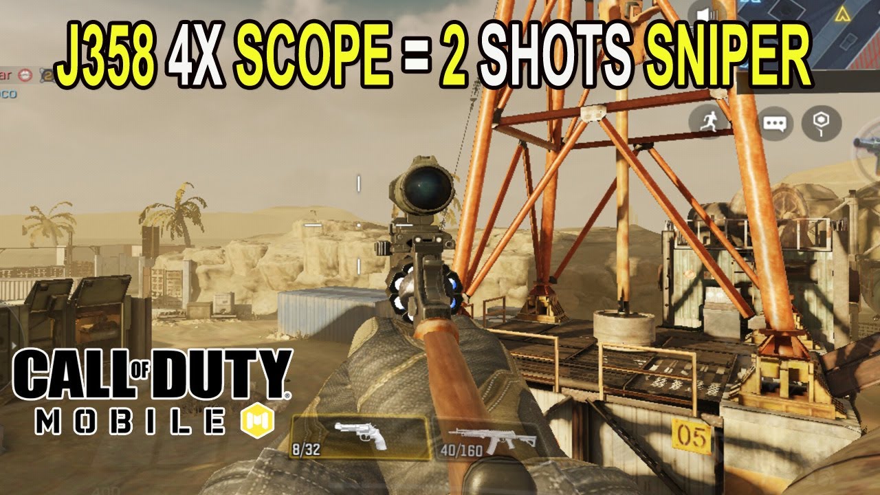 New J358 with 4x scope = 2 shot Sniper in COD Mobile | New Gunsmith Update in Call of Duty Mobile