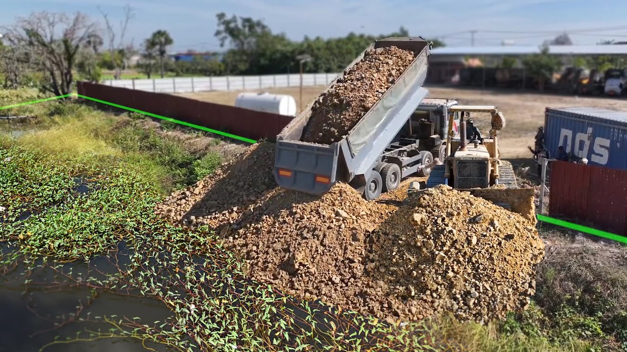 Perfect Full Episode! Massive Project Start & Finish Process by Quick Expert D53A Dozer & Big Trucks