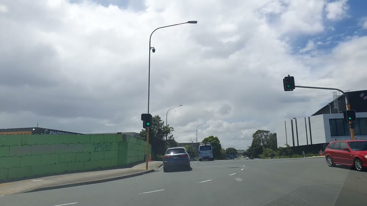 Mangere Auckland Drive POV: Real Time South Auckland Streets And Airport Area Routes