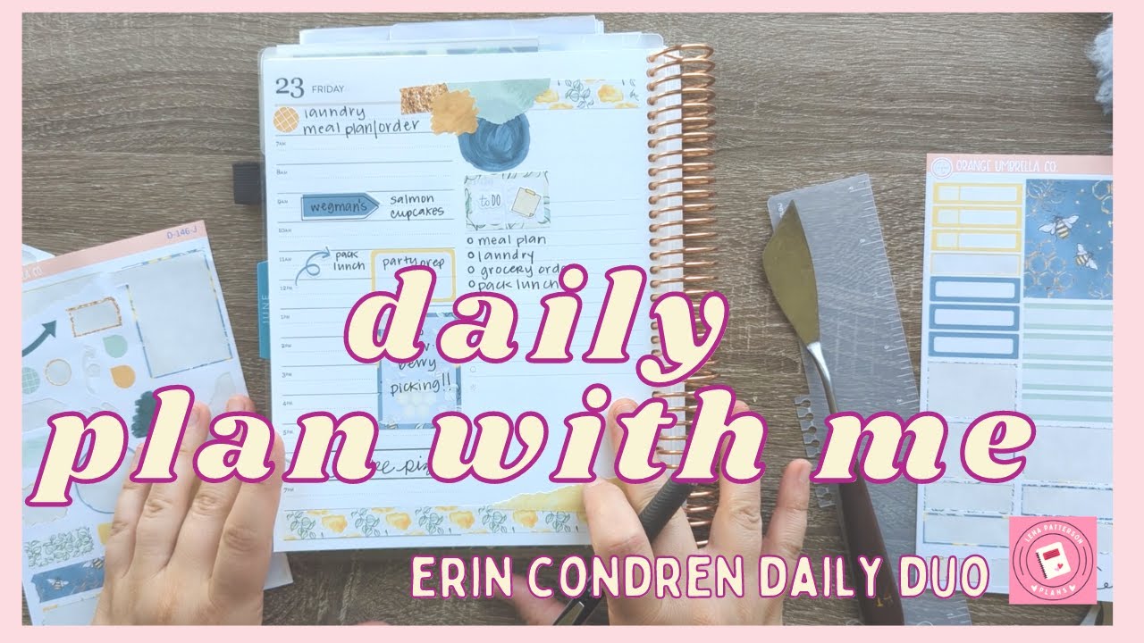 DAILY PLAN WITH ME! Erin Condren 7x9 Daily Duo