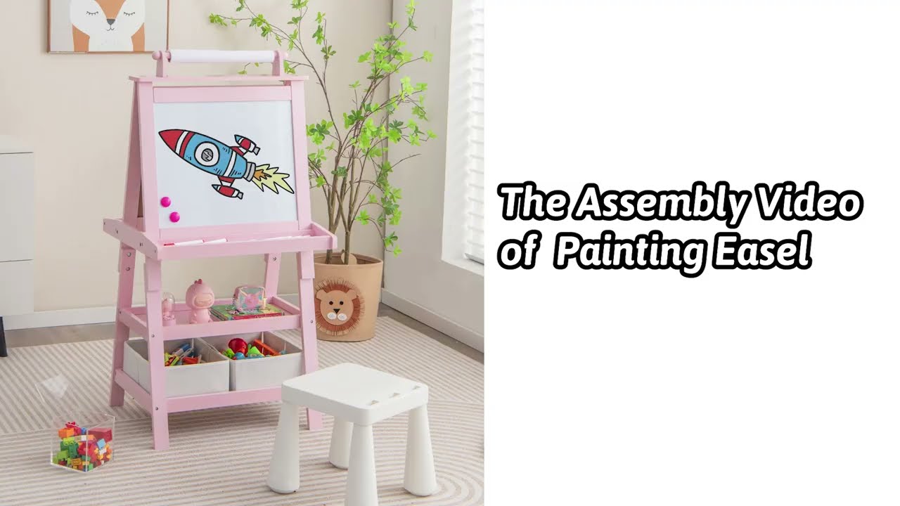 Assembly video: Costzon Kids Art Easel, 3 in 1 Double-Sided Storage Easel