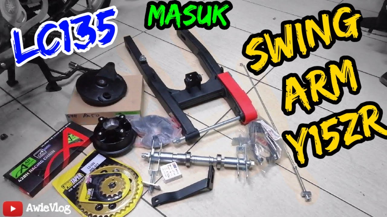 LC135 Masuk Swing Arm Y15zr Pakai Brek Drum🔥
