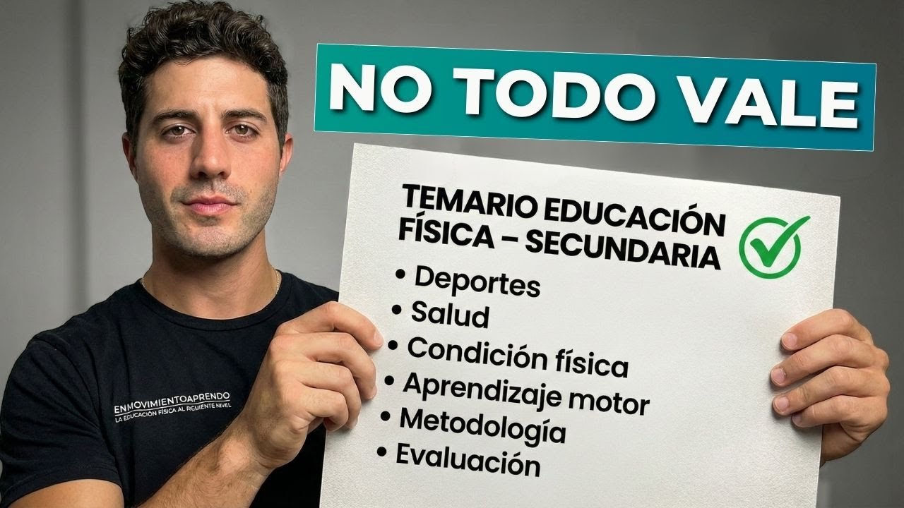 Temario oposición Educación Física Secundaria 2026 (qué valora el tribunal) | EnMovimientoAprendo