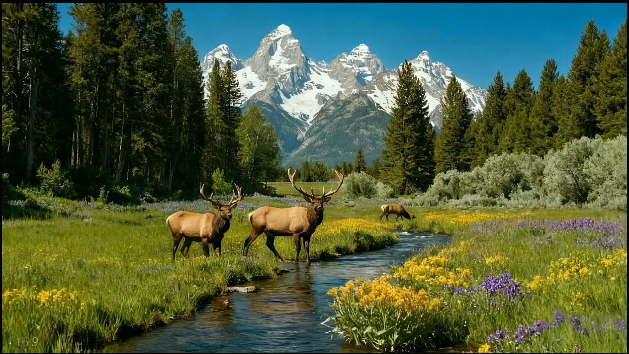 Beautiful Nature And Beautiful Deer Tv Screensaver Home decor