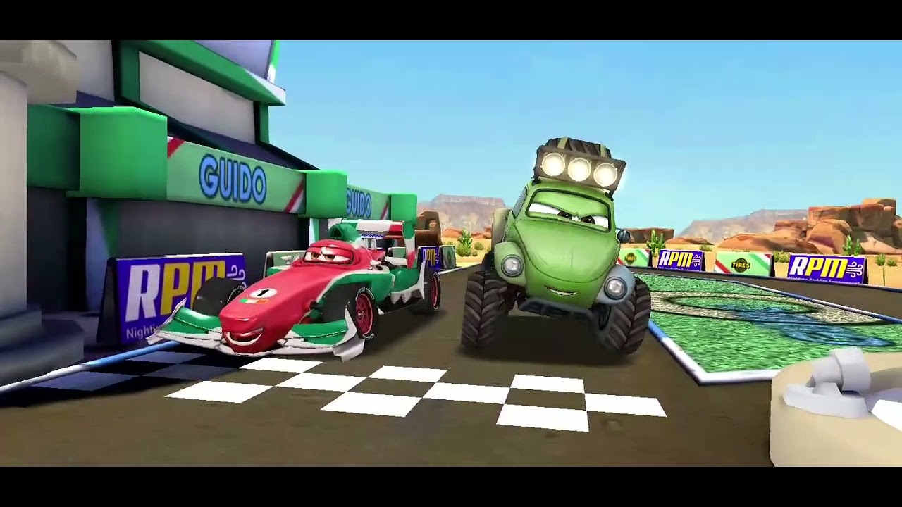 Cars Fast As Lightning - Shifty Sidewinder Vs Francesco Bernoulli