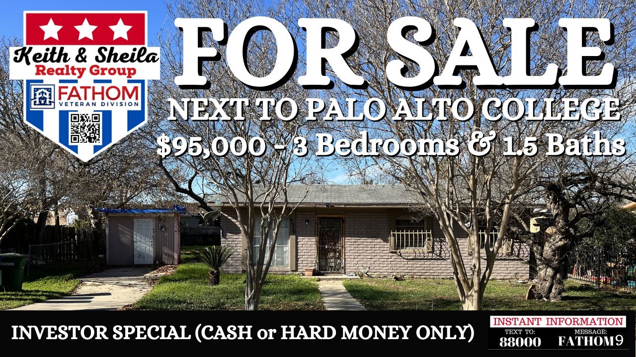 UNDER CONTRACT - 9519 CADIZ SAN ANTONIO, TX 78224 - 3/1.5 FIXER UPPER @ $95,000