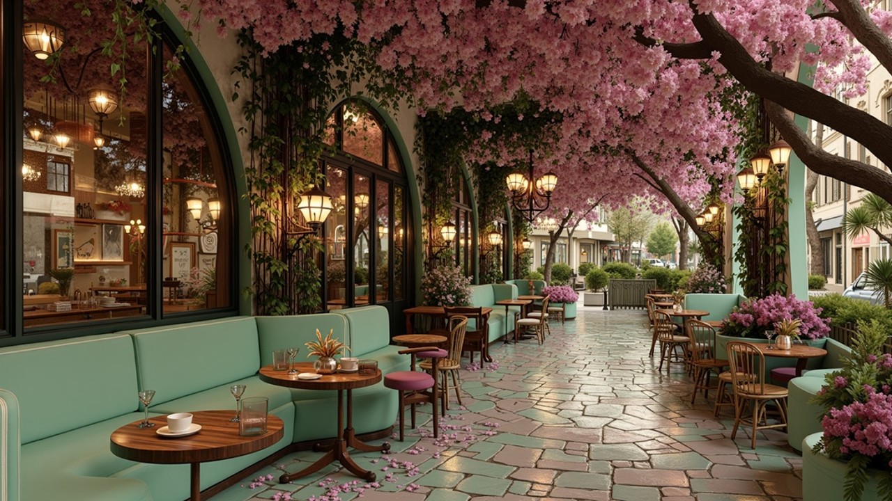 Spring Cozy Cafe & Relaxing Bossa Nova Jazz ~ Sunny Outdoor Patio Ambience for Your Morning