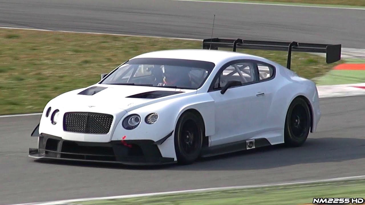 600HP Twin Turbo V8 Powered Bentley Continental GT3 PURE Sound @ Track!