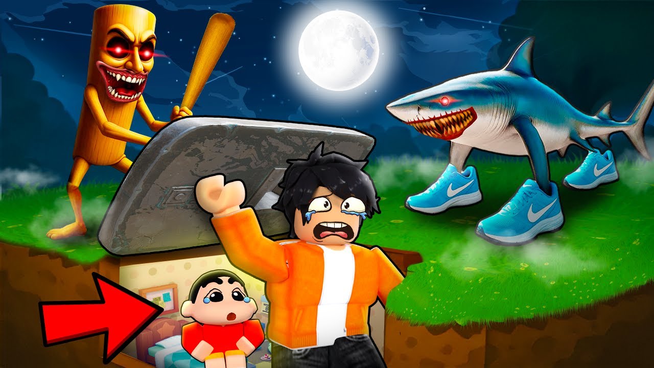 Survive 100 Days in CURSED Bunker In ROBLOX !!!