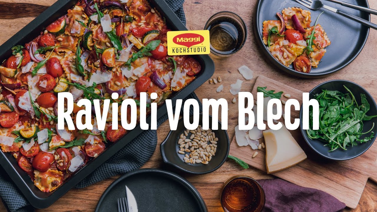 Ravioli vom Blech