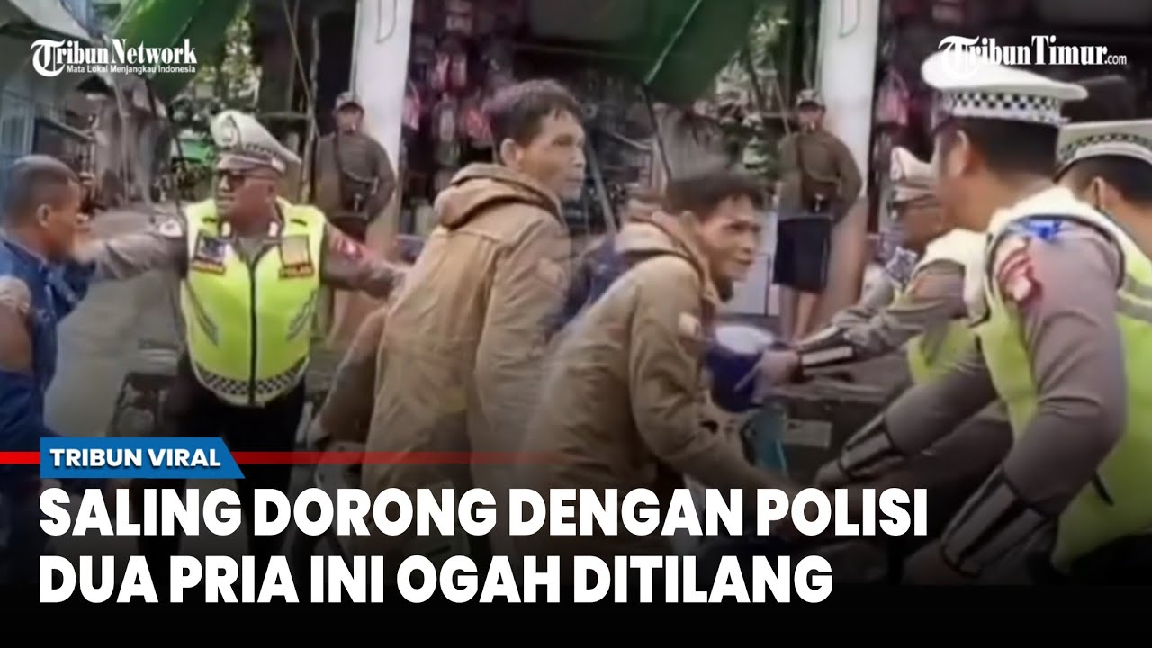 VIRAL! Ogah di Tilang, Pemotor Cekcok dengan Polisi di Bengkayang