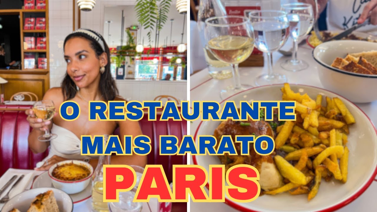 CONHECI O RESTAURANTE MAIS BARATO DE PARIS | Vlog de rotina, comprinhas e andanças pela cidade