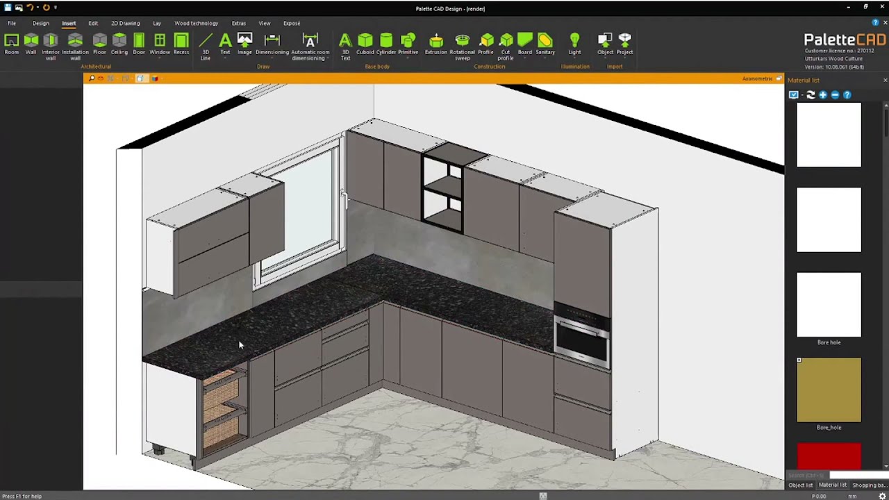 Palette CAD software.
